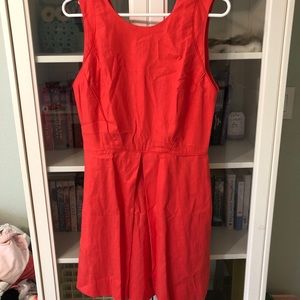 red GAP dress